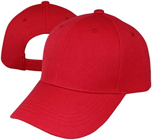 Temel klasik akrilik düz şapka kadın Unisex ayarlanabilir Velcro kapatma beyzbol şapkası erkekler