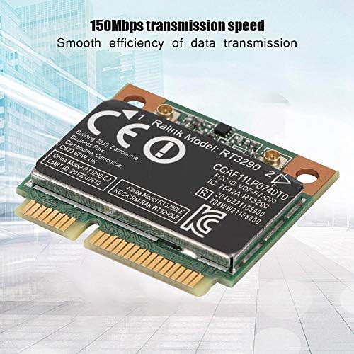 Zopsc Kablosuz Ağ Kartı 150 Mbps İletim Hızı Ağ Kartı Mini PCI-E Arayüzü Bilgisayarlar için Bluetooth 3.0 ile Uyumlu Yüksek Sinyal