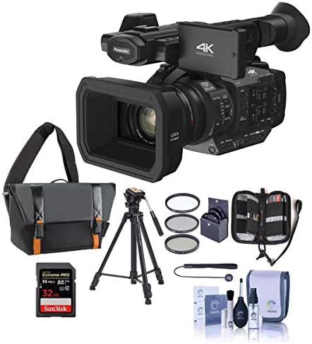 Panasonic HC-X1 Leica Dicomar Lensli 4K Ultra HD Profesyonel Video Kamera, 20x Optik Zoom - Video Kasalı Paket, 32GB SDHC U3