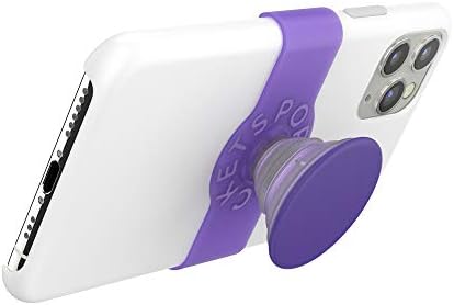 iPhone 11 Pro Apple Silikon Kılıf için PopSockets PopGrip Slayt - Şiddetli Menekşe
