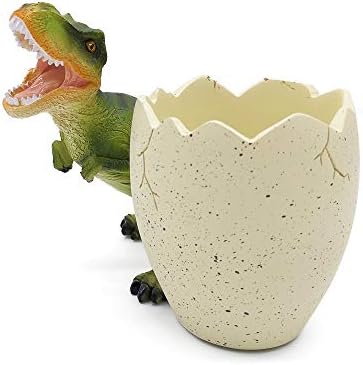 Chris.W Dinozor yumurtası kalemlik T-Rex Masası Malzemeleri Organizatör Masaüstü Kalem Fincan Depolama Pot Konteyner Kırtasiye