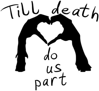 Zombi Kalp Eller Siluet Til Ölüm Bize Bölüm 6 Vinil Sticker Araba Çıkartması (6 Beyaz)