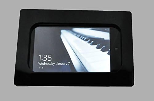 POS, Kiosk, Mağaza Ekranı için TABcare Uyumlu HP Stream 8 Siyah VESA Montajlı Akrilik Güvenlik Muhafazası