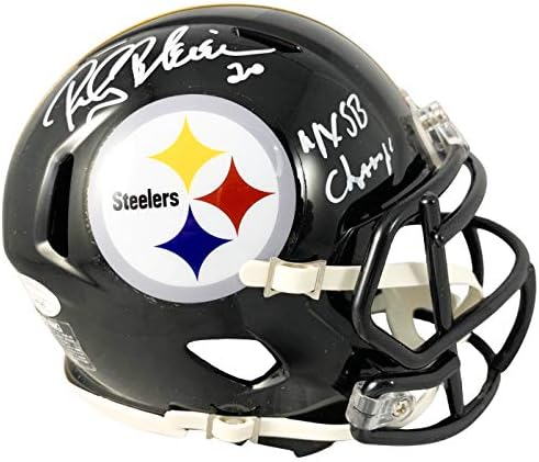 Rocky Bleier imzalı imzalı mini kask Pittsburgh Steelers JSA