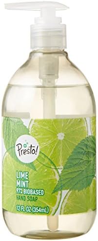 Markası-Presto! Biobased El Sabunu, Kireç Nane Kokusu, 12 Sıvı Ons, 6'lı Paket