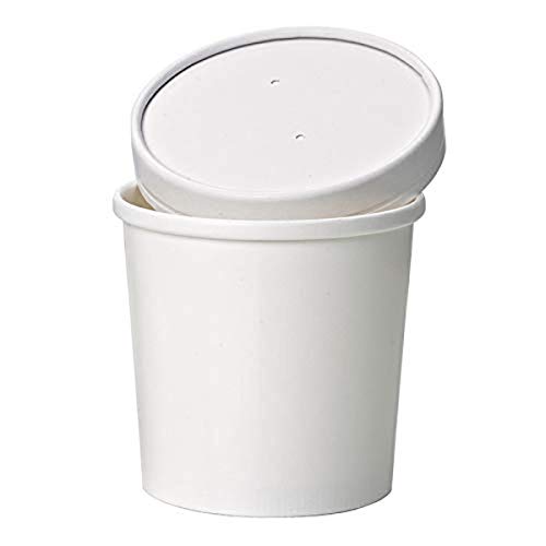 Beyaz Çorba Bardağı (500 Kutu), paketahşap Kağıt Çorba Kaseleri (12 oz) 210SOUP12