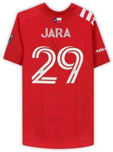 Franco Jara FC Dallas İmzalı Maç - 2020 MLS Sezonundan 29 numaralı Kırmızı Formayı Kullandı-İmzalı Futbol Formaları