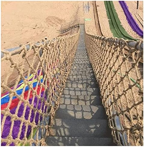 AIAI: Kenevir Halat Dokuma Net-Merdiven Koruyucu Çit Retro Dekorasyon Balkon Merdiven Bahçe koruma ağı Çocuklar Tırmanma Netleştirme