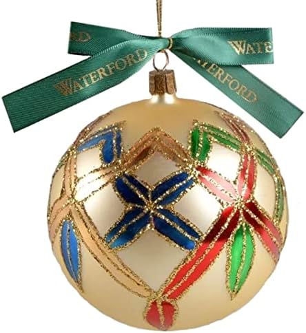 Waterford Tatil Yadigarı Altın Lismore Topu Noel Süsleme