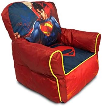 Idea Nuova Superman Naylon Fasulye Torbası Kanepe Sandalye Üst Taşıma Saplı, Yaş 2+