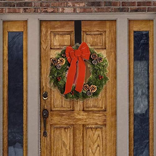Kederwa 4 Paket 15 Çelenk Askı için Ön Kapı, Metal Çelenk Kanca, büyük Çelenk Kapı Askı için Noel Şükran Çelenk Süslemeleri