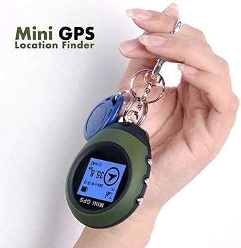 WonVon USB Şarj Edilebilir Açık Mini El Taşınabilir GPS Navigasyon Yer Bulucu Nokta Matris Ekran ile Kay Zinciri için Bisiklet