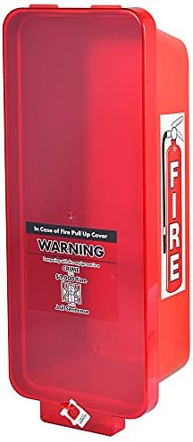 6 Paket! 2 1/2 lb için Kırmızı Çekme Kapaklı Kırmızı Yüzeye Monte Yangın Söndürücü Kabini. veya 5 lb. yangın söndürücü. Duvar