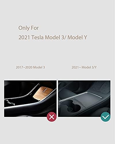 JOWUA 2021 Tesla Model 3 Model Y Orta Konsol Tepsi Düzenleyici Aksesuarları Model 3 Model Y Yenileme Konsolu ile yıkanabilir
