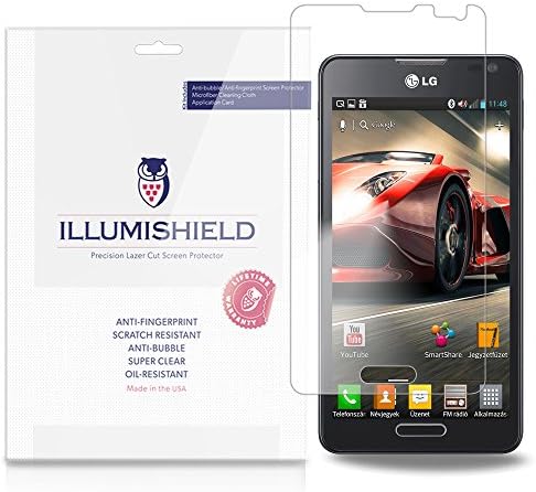 ıLLumiShield Ekran Koruyucu ile Uyumlu LG Optimus F6 (D500) (3-Pack) Temizle HD Kalkanı Anti-Kabarcık ve Anti-Parmak İzi PET