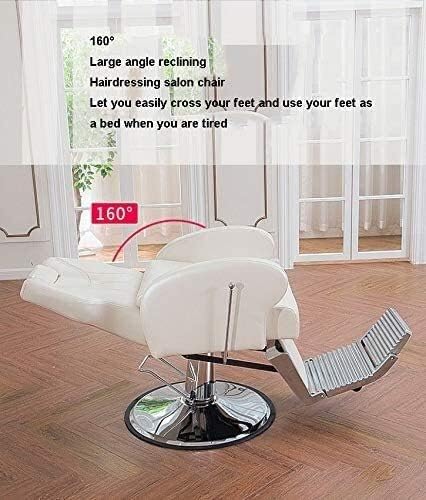 ASDDD Saç Kesme Salon Sandalye Kuaförlük Sandalye Uzanmış Sandalye, Uzanmış Telesiyej ve Aşağı Saç Kesme Sandalye, PU Deri Salon