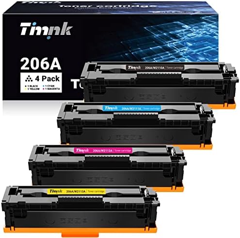 Timink Uyumlu Toner Kartuşu HP yedek malzemesi 206A 206X ile Çalışmak HP Color Pro MFP M283fdw M283fdn M282nw M255dw M255nw Yazıcı