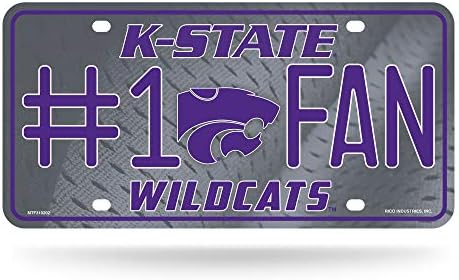 NCAA Kansas State Wildcats 1 Fan Metal Plaka Etiketi