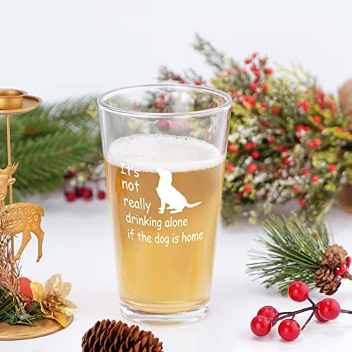 Modwnfy Köpek Baba Bira Bardağı, Komik Köpek Sevgilisi Bira Bardağı Bardağı, Evcil Hayvan Sevgilisi için Noel Hediyesi Köpek