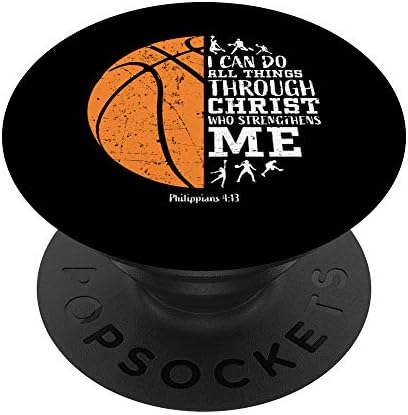 Filipililer 4: 13 Hıristiyan Dini Ayet Basketbol Hediyeler PopSockets PopGrip: Telefonlar ve Tabletler için Değiştirilebilir