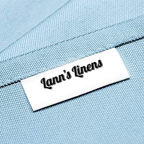 Lann's Linens-Düğün / Ziyafet / Restoran için 70 x 120 Premium Masa Örtüsü-Dikdörtgen Polyester Kumaş Masa Örtüsü-Bebek Mavisi