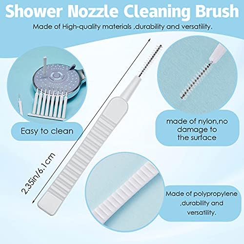 Hushee 100 Adet Duş Başlığı Temizleme Fırçası Anti-Tıkanma duş başlığı Temizleme Fırçası Çok Fonksiyonlu Boşluk Delik Temizleme