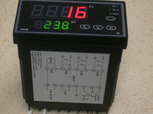 1/8 DIN Fahrenheit Programlanabilir PID sıcaklık kumandası Rampa ve Islatın SSR Çıkışı ile 60 Kesimleri zamanında Döngüleri ile