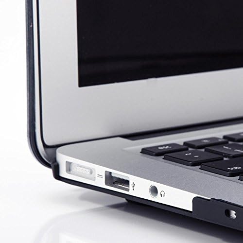 MacBook Air 13 inç Kılıf ile Uyumlu KECC (2010-2017 Yayın) A1369 / A1466 Plastik Sert Kabuk Klavye Kapak + Kol (Beyaz Mermer
