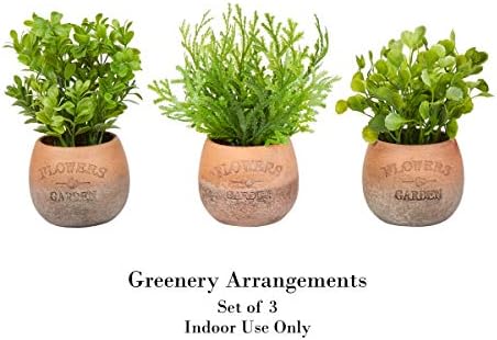 Saf Bahçe 8 Yeşillik Düzenleme Ev Bitkileri 5-Foot-Tall Yapay Sedir Topiary Kapalı veya Açık UV Koruma Plastik Ağacı Pot Ev veya