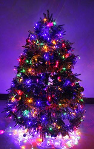 8 Işık Efektli Şeffaf Kablo üzerinde LED Noel Işıkları, Alçak Gerilim LED Dize Peri Işıkları Noel Ağacı Bahçesi Düğün Partisi