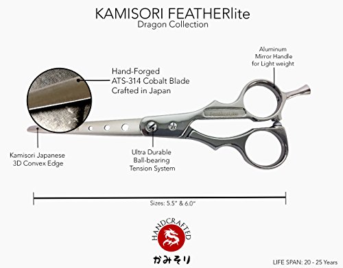 Kamisori Featherlite 6.0 Profesyonel Saç Kesme Güzellik Makası / Makas (TR-1) - Yetkili Distribütör