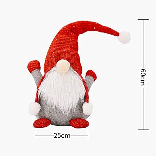 JJKFQ 3 ADET Noel Çizgili Kap Yüzsüz Santa Bebek Kolye İskandinav Gnome Land Tanrı Bebek Noel Ağacı askı süsleri Dekor