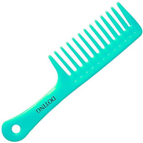 Geniş Diş Tarak için kıvırcık saç, uzun saç,ıslak saç, dolaşık açıcı tarak Büyük (mavi)
