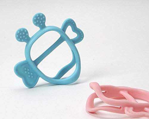 Mama'nın TEM Giyilebilir Bebek Diş Çıkartma Oyuncakları Diş Kaşıyıcı Saplı, Çevre Dostu Toksik Olmayan BPA İçermeyen Saf Silikon,
