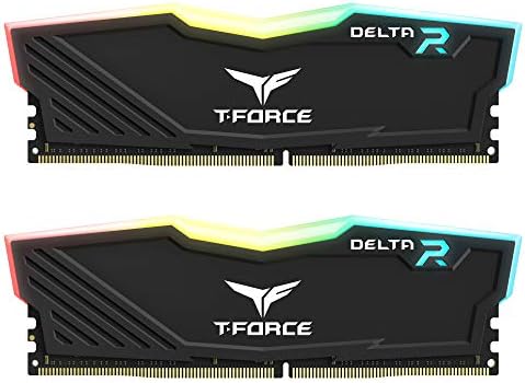 TEAMGROUP T-Force Delta RGB DDR4 16GB (2x8GB) 3600MHz (PC4-28800) CL18 Masaüstü Oyun Bellek Modülü Ram TF3D416G3600HC18JDC01-Siyah
