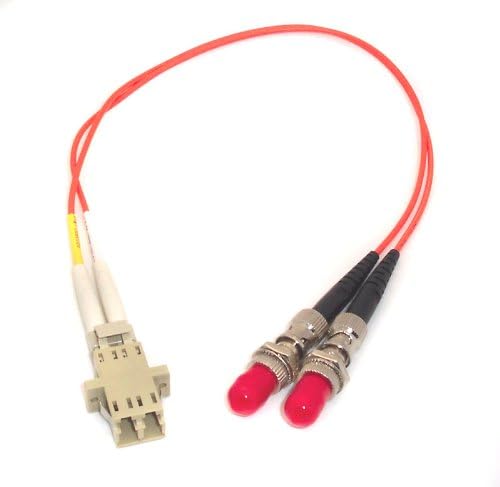 1ft Fiber Optik Adaptör Kablosu LC (Dişi) - ST (Dişi) Çok Modlu 62.5 / 125 Dubleks