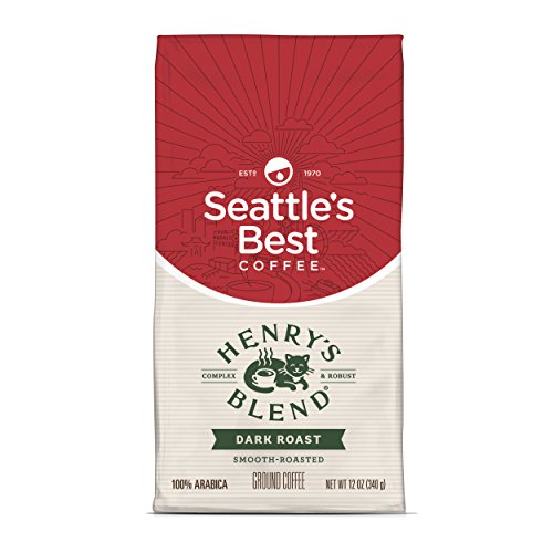 Seattle'ın En İyi Kahvesi Henry'nin Karışımı Koyu Kavrulmuş Öğütülmüş Kahve, 12 Ons (1 Paket)
