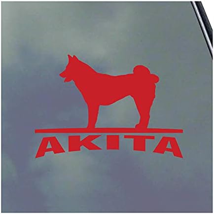 Akita Vinil Sticker Çıkartma Köpek En İyi Arkadaşı AKC Aşk