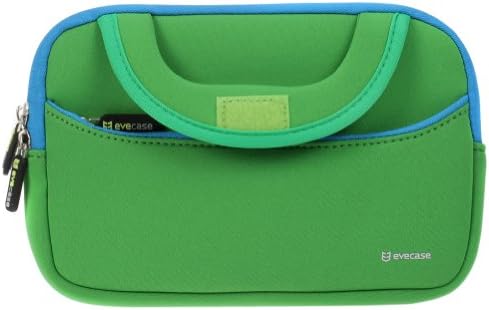 7-8 inç Tablet Kol, Evecase 7 ~ 8 inç Tablet Ultra-Taşınabilir Neopren Fermuar Taşıma Kol Çantası Çanta ile Aksesuar Cep-Yeşil