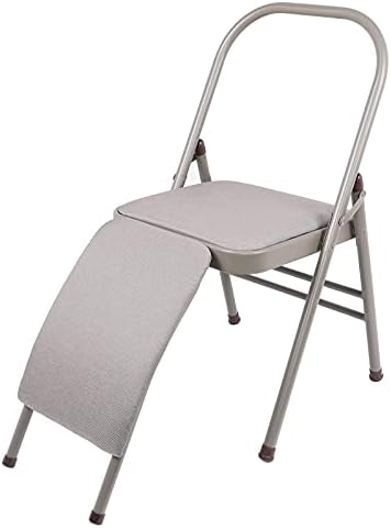 HOSEOKA yoga sandalyesi Sırt Desteği Yoga Ekipmanları Metal Katlanır Sandalye, denge Amuda kalkma Gücü Eğitim Aracı, Çok Fonksiyonlu