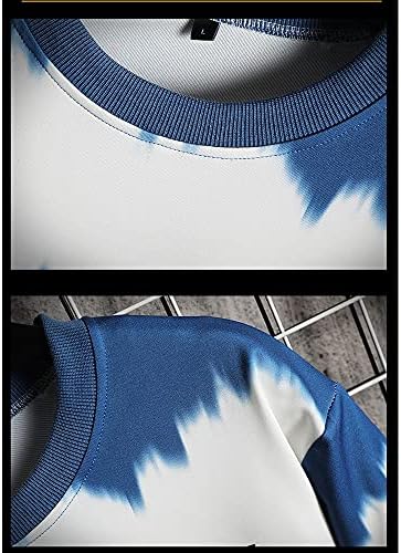 SMDMM erkek Setleri gündelik spor giyim Hoodies + Pantolon Setleri Dış Giyim Erkek Kapüşonlu spor takım elbise Patchwork (Renk:
