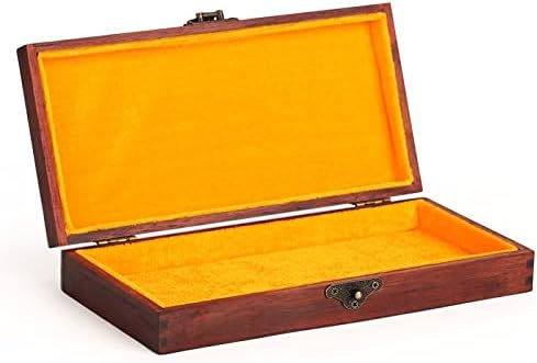 ZYSXJMY Vintage Ahşap Oyma Mücevher Kutusu Kolye Mücevher Kutusu saklama kutusu Yeşim Kutusu Bilezik Kutusu Mücevher Kutusu (Renk: