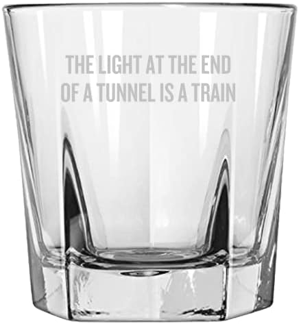 Nihilizm Camı Sallar - Komik Nihilist Hediye-Felsefe Öğretmeni veya öğrenci Hediyeleri-Tünelin Sonunda ışık-Viski Bardağı