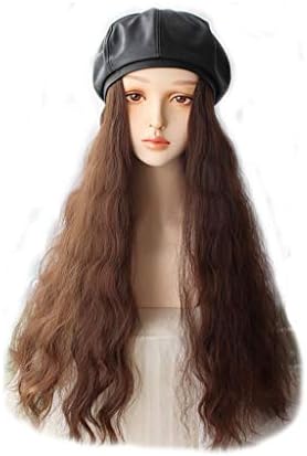 CHNOI şapka peruk ısıya dayanıklı sentetik saç uzun dalgalı peruk kadın şapka sahte saç peruk veya parti