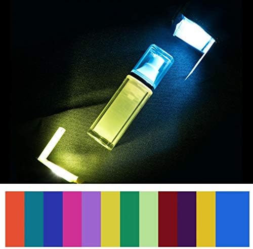 Flaş Lambası Renk Kartı, evrensel 12 adet Renk Filtre Kağıdı DSLR Kameralar için Üst Flaş Lambası Renk Kartları Kiti