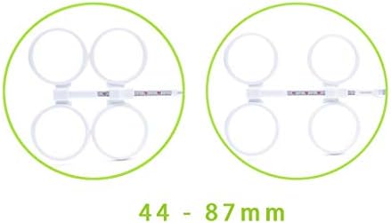 LoveınDIY + / -0.50 ila +/- 4.00 Optik Flipper Optometri Plastik Deneme Lensi Beyaz-Beyaz, ±200
