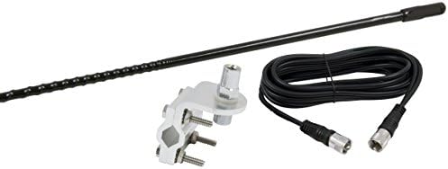 750 Watt Esnek Anten, Montaj ve Koaksiyel Kablo ile Pro Trucker CB Radyo 3 ' Anten Kiti-Siyah