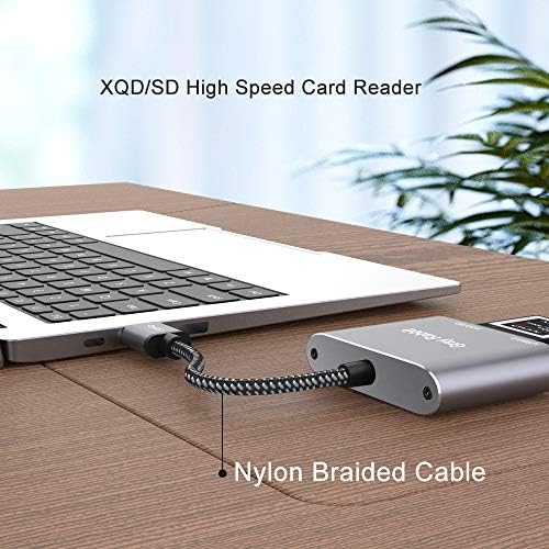 USB 3.0 XQD Kart Okuyucu Adaptörü, GrayRabbit USB3. 0 XQD / SD Kart Okuyucu Çift Yuvalı Hafıza Kartı Okuyucu 5Gpbs Süper Hız