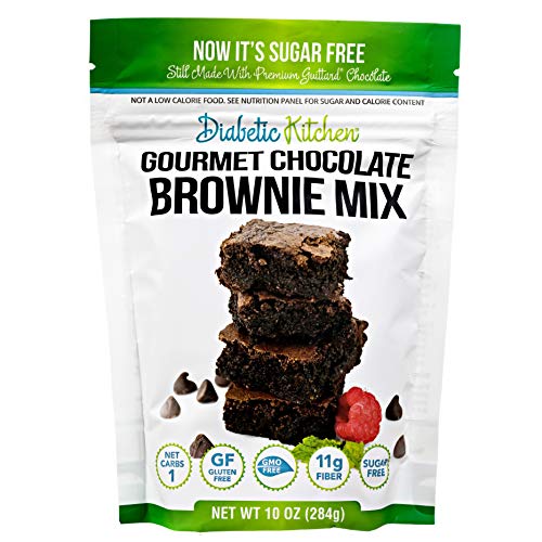 Diyabetik Mutfak Şekersiz Brownie Karışımı-Düşük Karbonhidratlı Tatlılar ve Tatlılar Pişirme Karışımı - 1 Net Karbonhidrat Glutensiz