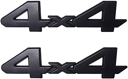 2 Adet 4x4 Amblemler Rozet 3D Metal Krom Logo Yan Çamurluk Trunk Rozet Amblem Tundra Arka Bagaj Kapağı 2005-2021 Kamyon / SUV